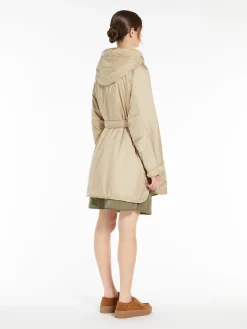 Reversible water-repellent canvas parka