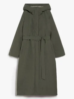 Reversible water-repellent technical cotton parka