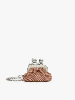 Rhinestone and satin Nano Pasticcino Bag