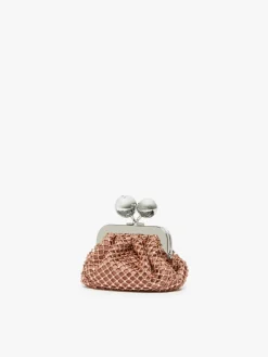 Rhinestone and satin Nano Pasticcino Bag