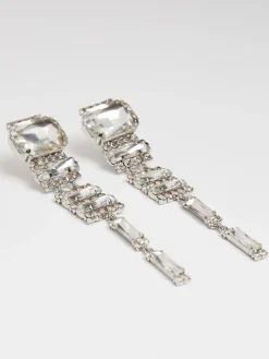 Rhinestone drop earrings