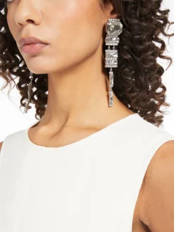 Rhinestone drop earrings