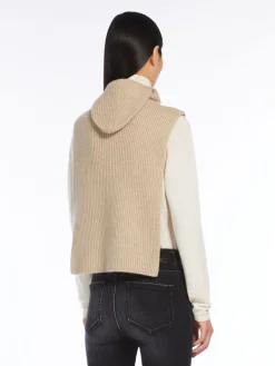 Ribbed cashmere beanie