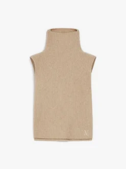 Ribbed cashmere beanie