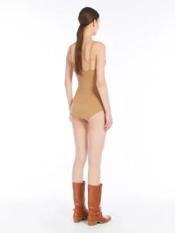 Rib-knit bodysuit