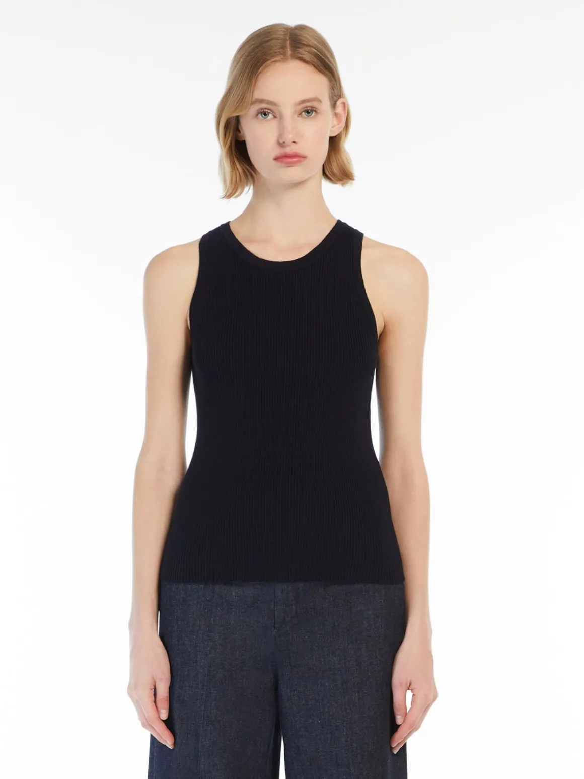 Rib-knit top