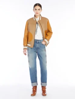 Ruched cotton twill shirt