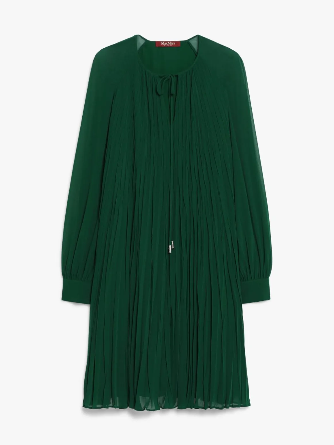 Sablé georgette flared dress