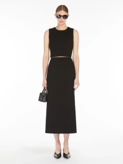 Scuba jersey pencil skirt