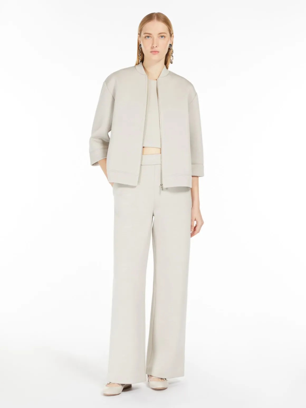 Scuba jersey trousers