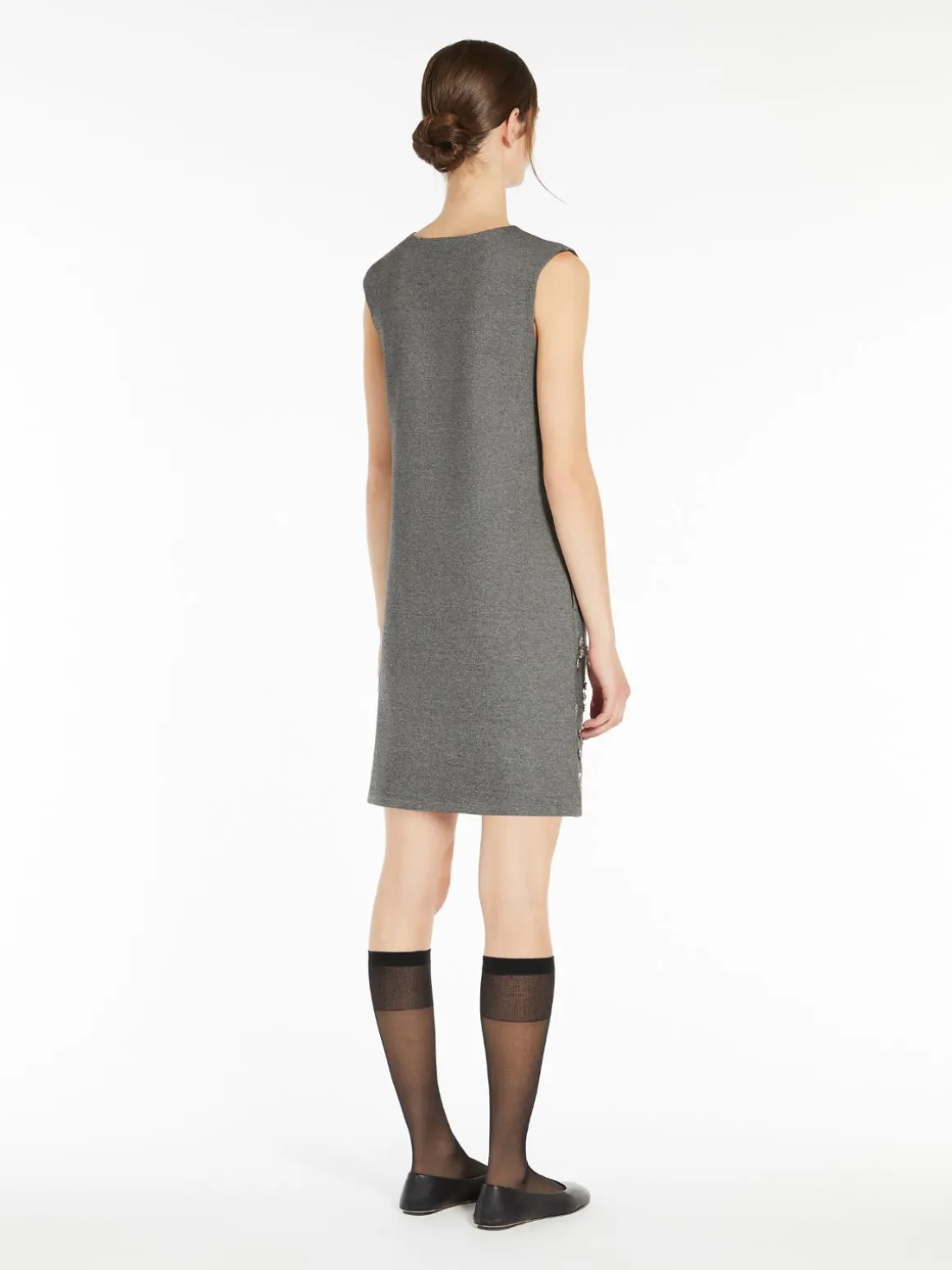 Sequinned jersey dress