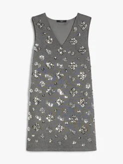 Sequinned jersey dress