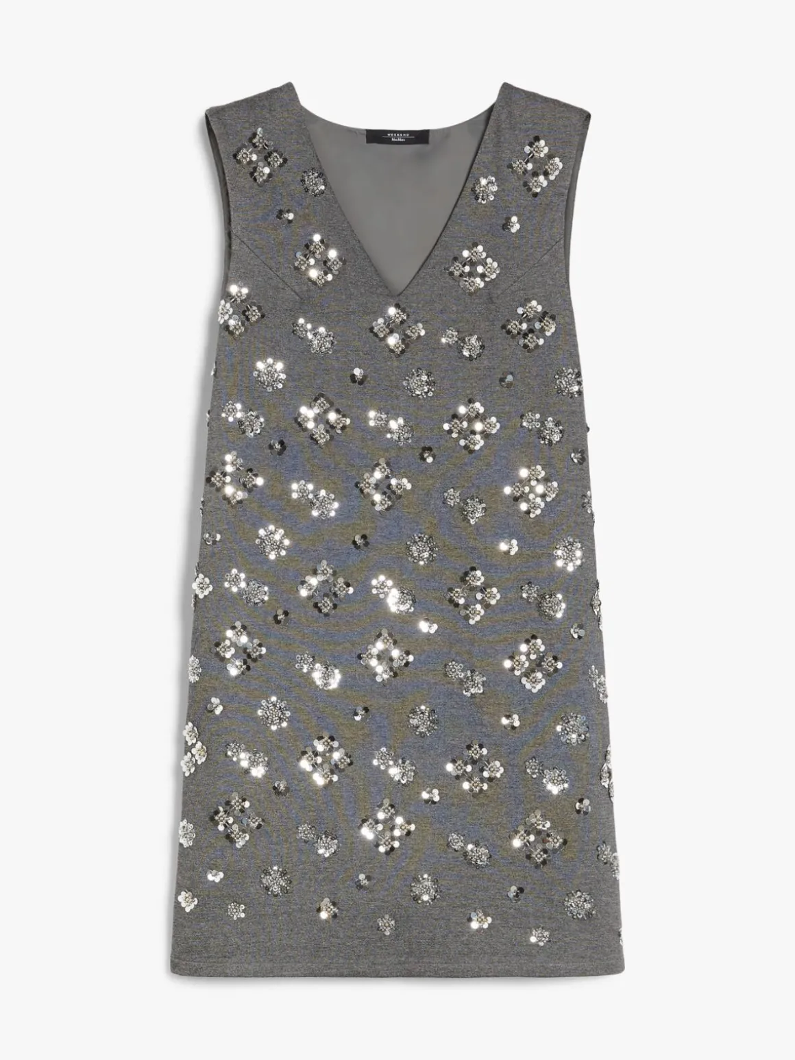 Sequinned jersey dress