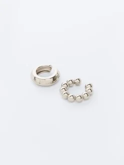 Set of 2 metal ear cuffs