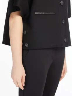 Short cashmere cape