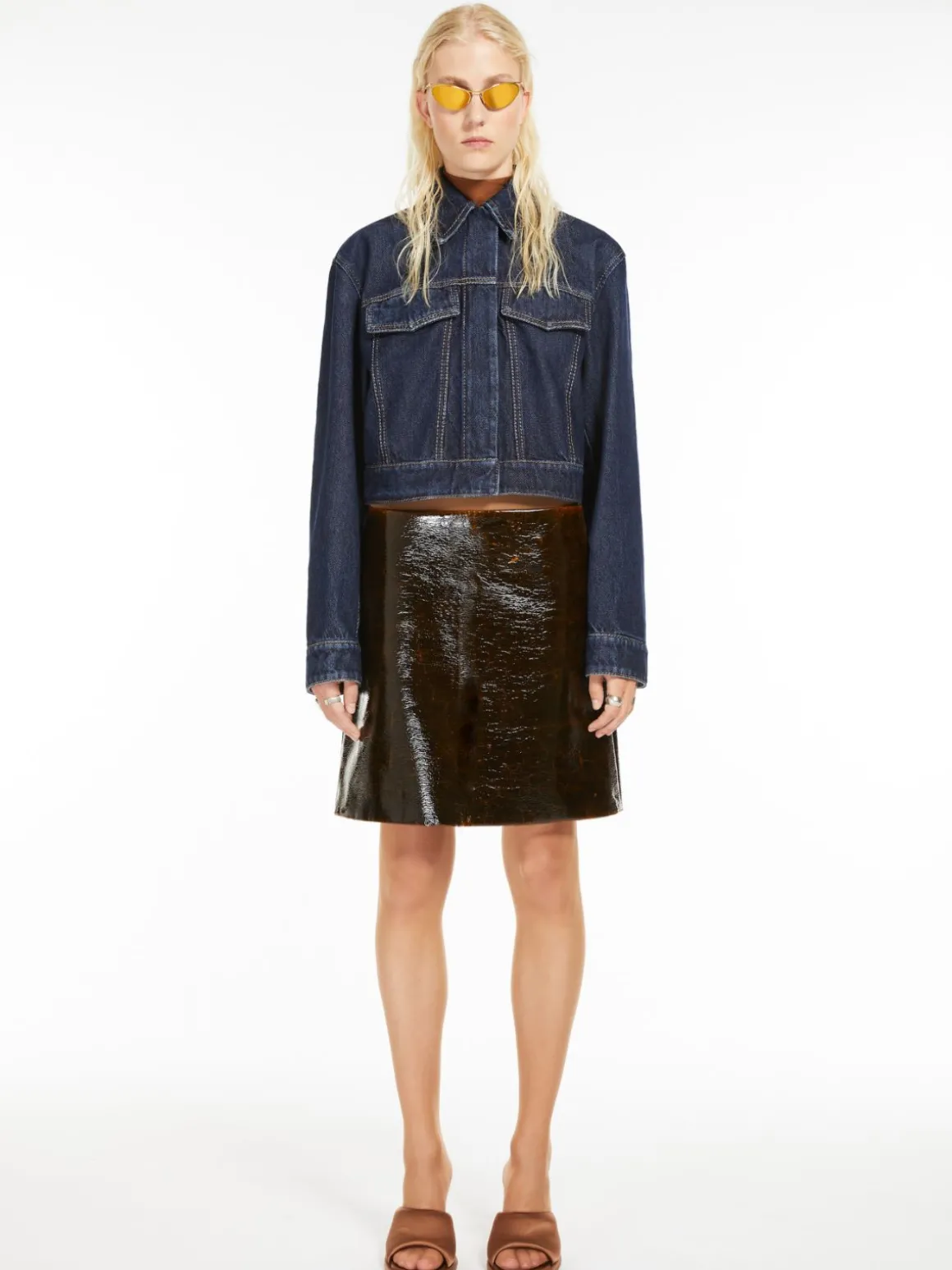 Short denim jacket