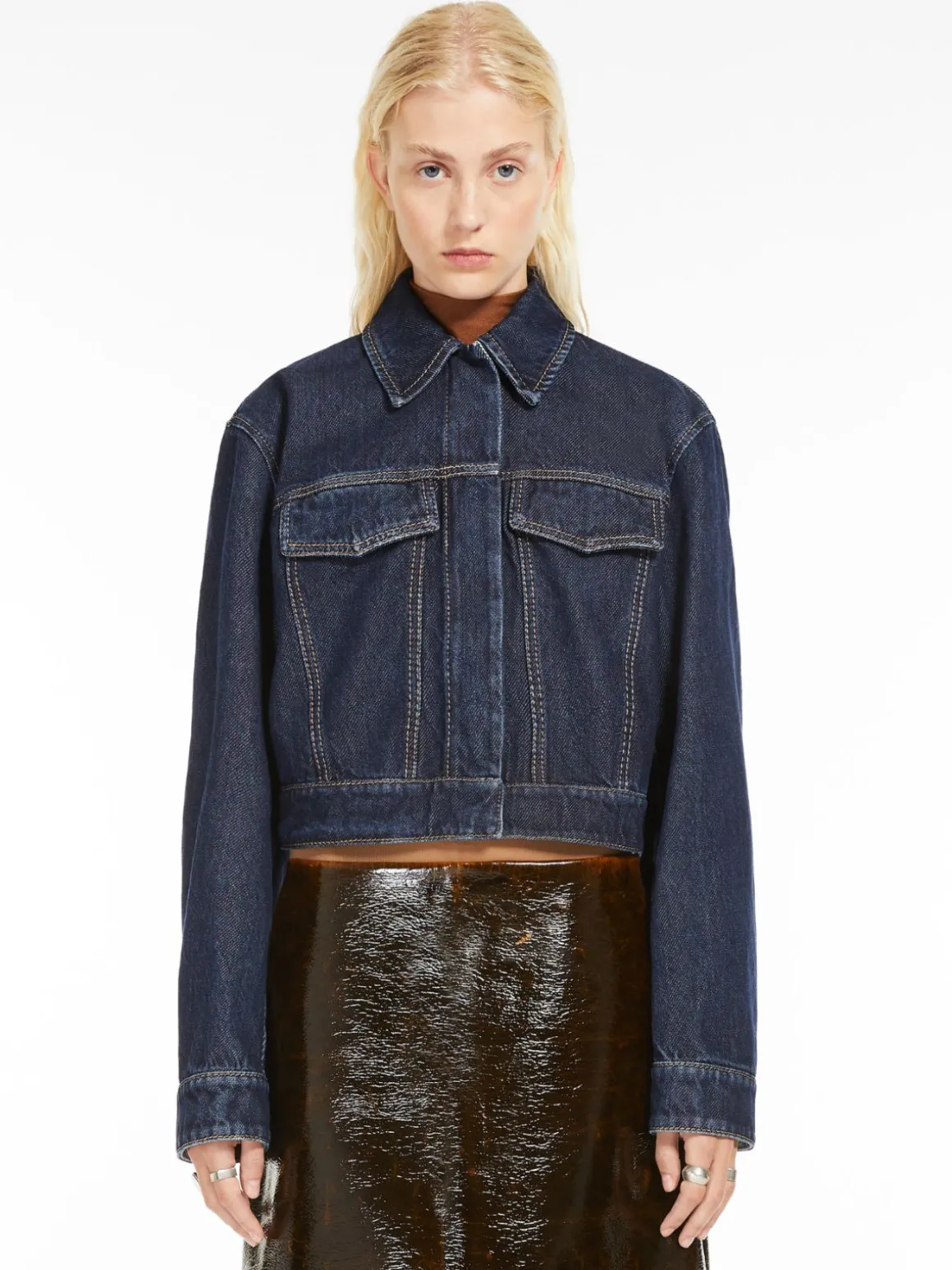Short denim jacket