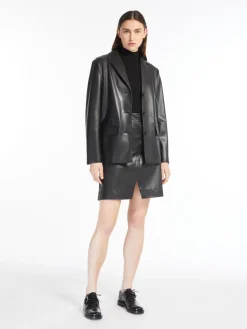 Short jersey skirt