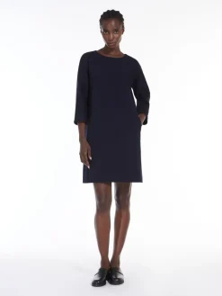 Short Milan-stitch jersey dress