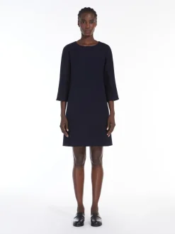 Short Milan-stitch jersey dress