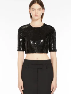 Short sequin top