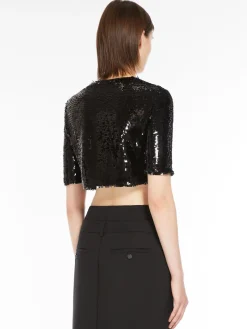 Short sequin top