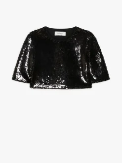 Short sequin top