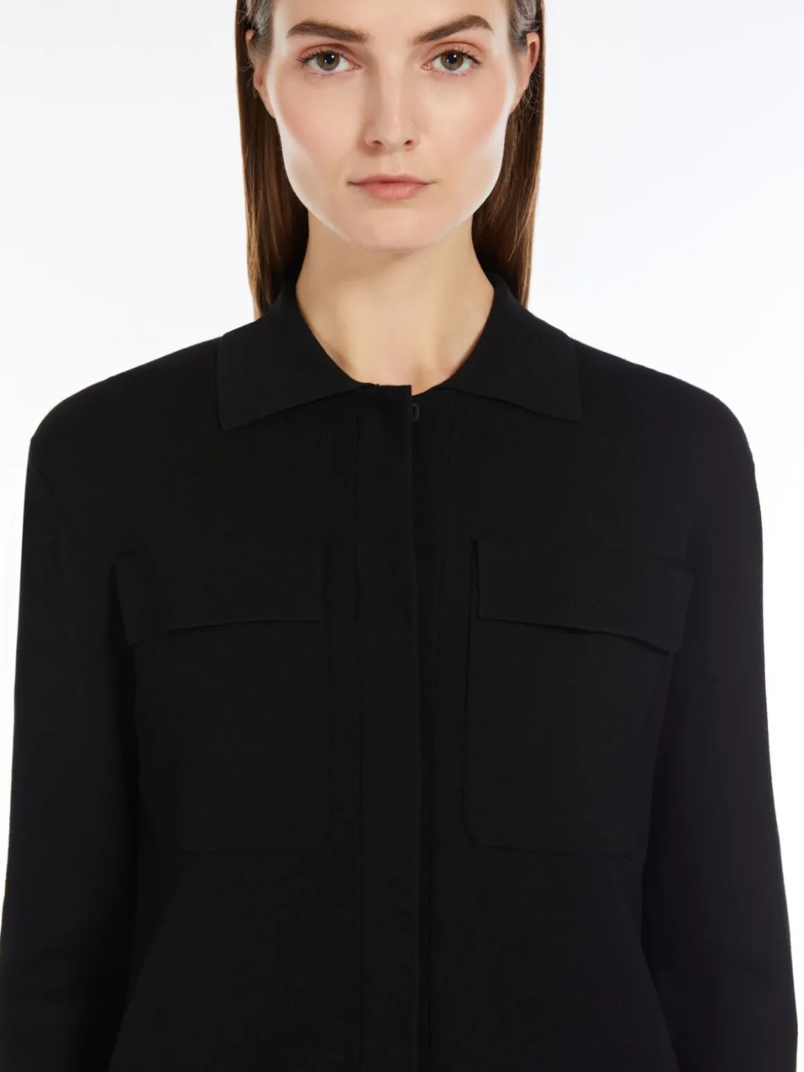 Short stretch viscose jacket