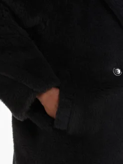 Short Teddy Bear Icon Coat in alpaca and wool