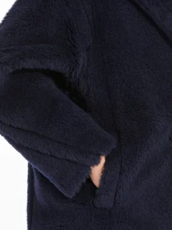 Short Teddy Bear Icon Coat in alpaca and wool
