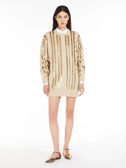 Short wool and cashmere dress