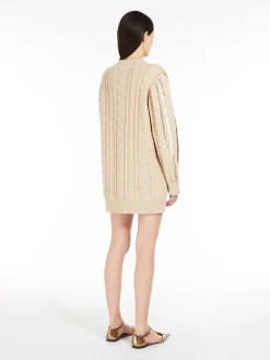 Short wool and cashmere dress