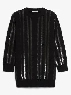 Short wool and cashmere dress