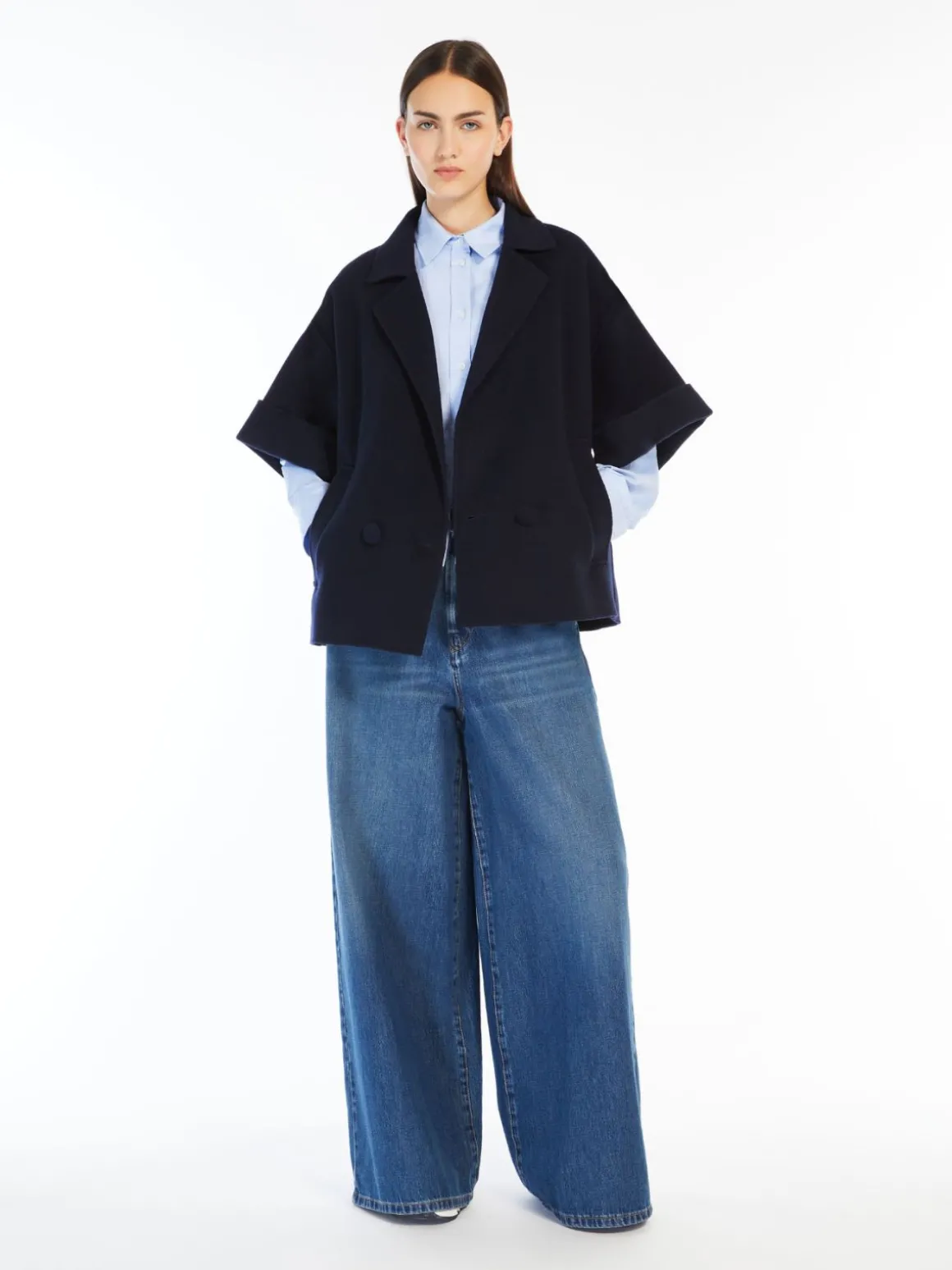 Short wool coat