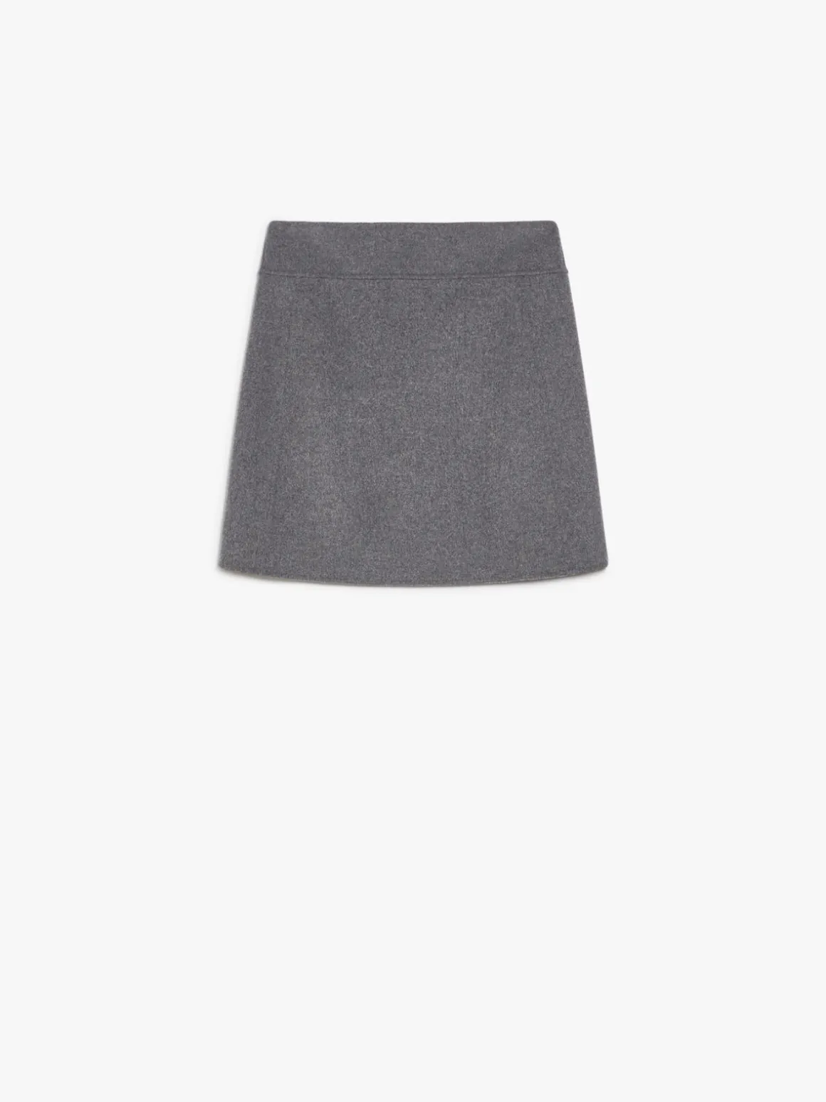 Short wool skirt