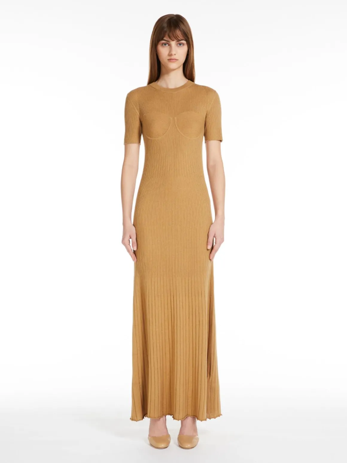 Silk and cashmere dress