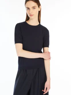 Silk and cotton yarn sweater