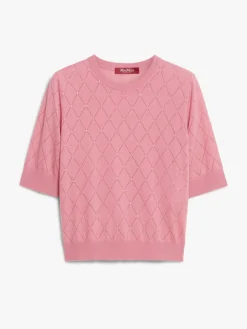 Silk and wool Argyle jumper