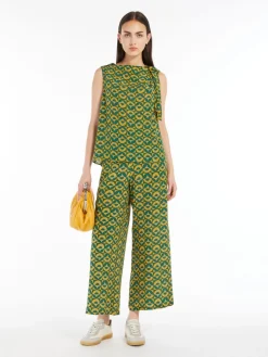 Silk crepe de chine top