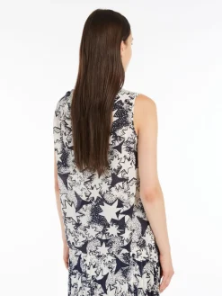 Silk crepe de chine top