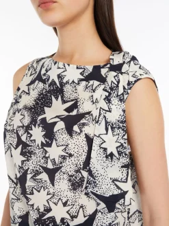 Silk crepe de chine top