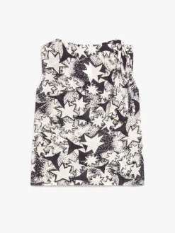 Silk crepe de chine top