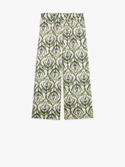 Silk crêpe de Chine trousers