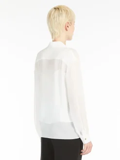 Silk foulard blouse