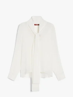 Silk foulard blouse