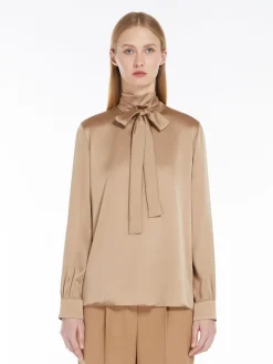 Silk satin shirt