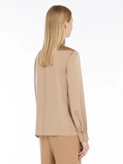 Silk satin shirt
