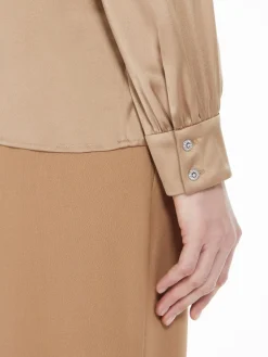 Silk satin shirt