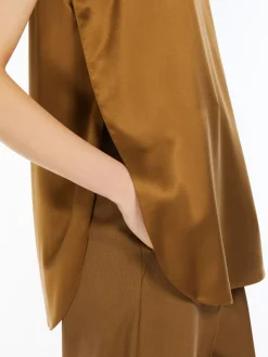 Silk satin top