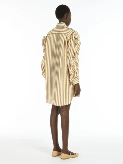 Silk shirt dress